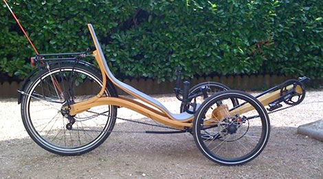 Zelo the Improbable Wooden Trike Recumbent Riders International